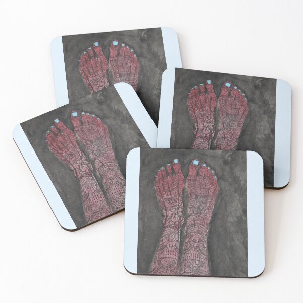 Item preview, Red Henna Feet designed and sold by Stephanie Chayrez.