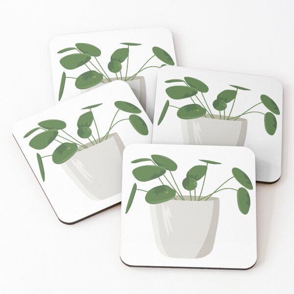 Item preview, Green Pilea Plant in White Pot designed and sold by elmma design.