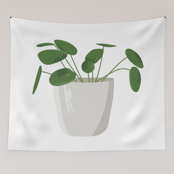 Item preview, Green Pilea Plant in White Pot designed and sold by elmma design.