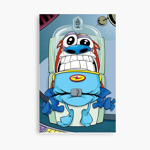Stimpy's launch Ren and Stimpy Show Canvas Print