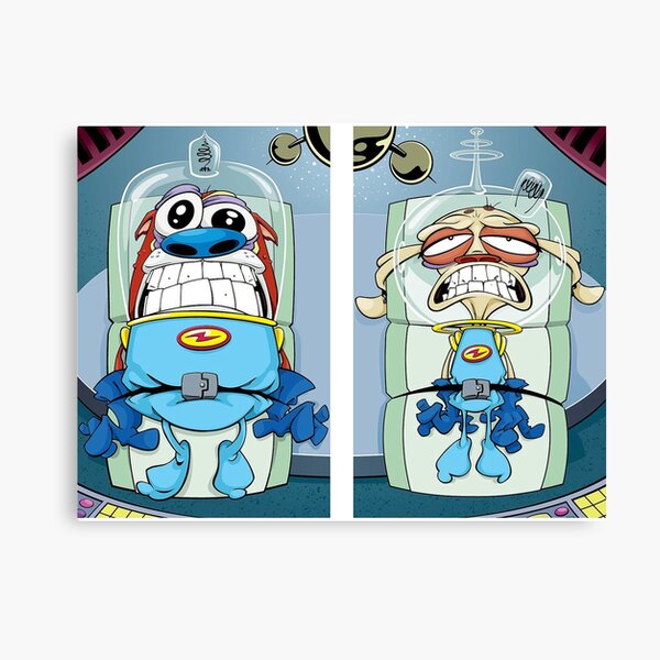 space madness ren and stimpy Canvas Print