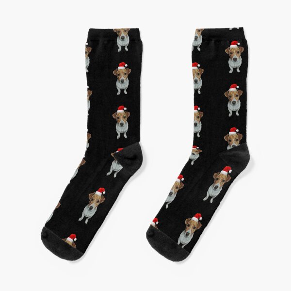 Christmas Jack Russell Terrier Socks