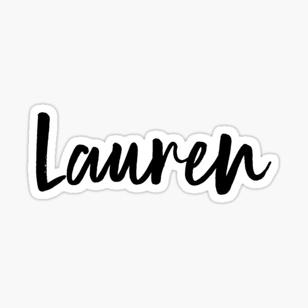 The Name Lauren In Cursive