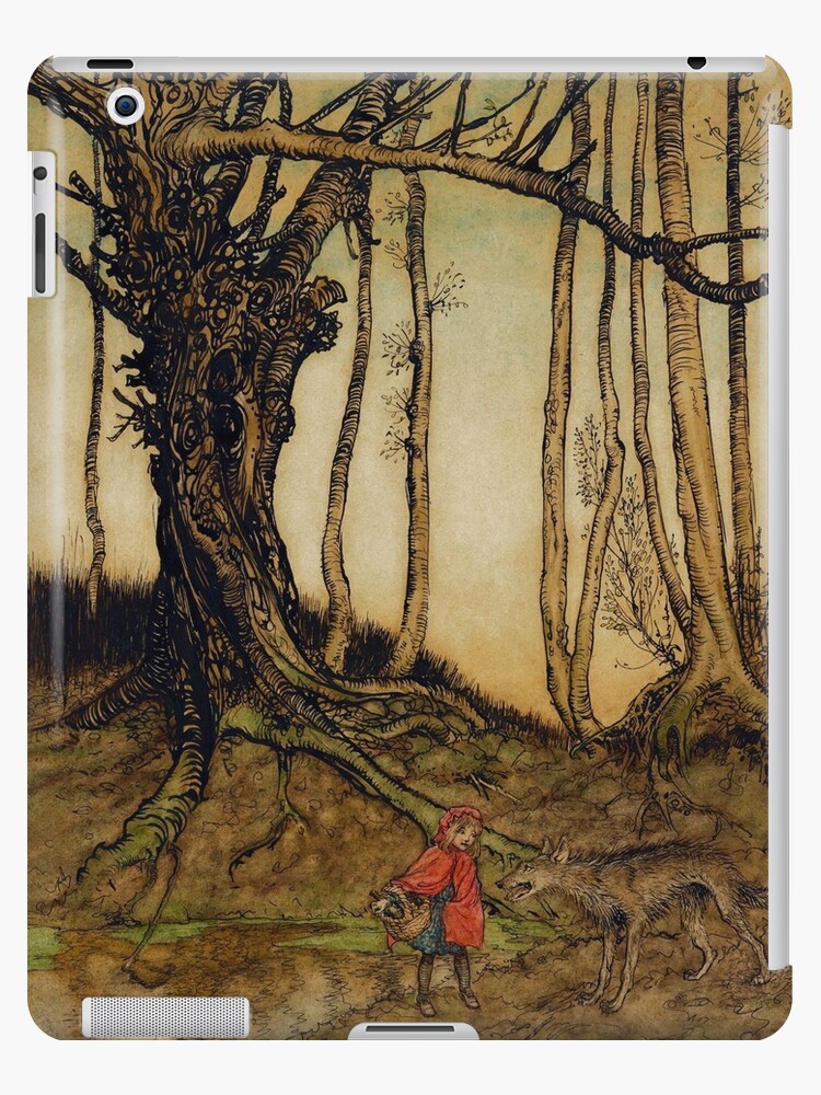Little Red Riding Hood Brothers Grimm Arthur Rackham Ipad Case Skin By Forgottenbeauty Redbubble