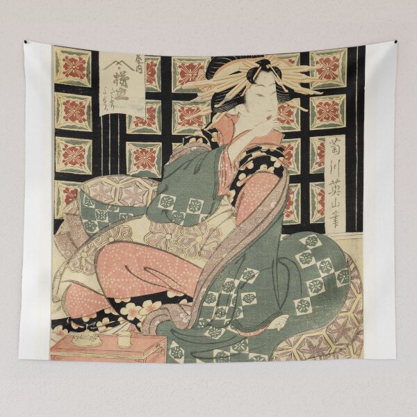 Item preview, Kikukawa Eizan - courtesan Of Ogiya designed and sold by Hangastudio.