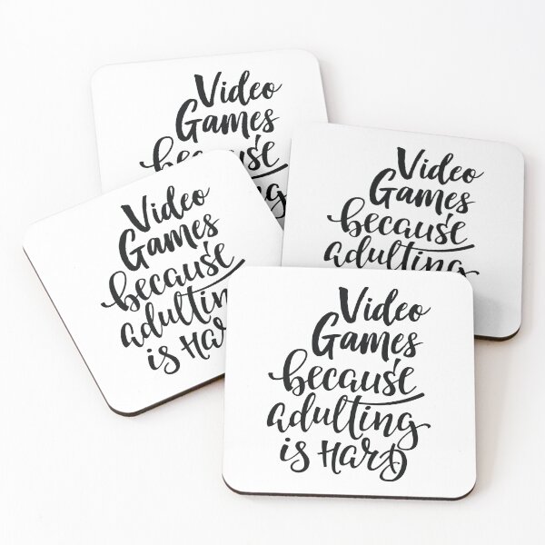Item preview, Video Games Because Adulting Is Hard designed and sold by WordsGamersUse.