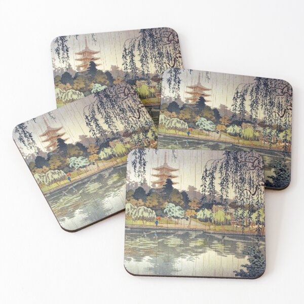 Item preview, Koitsu Tsuchiya - Rain at Kofukuji Temple designed and sold by Hangastudio.