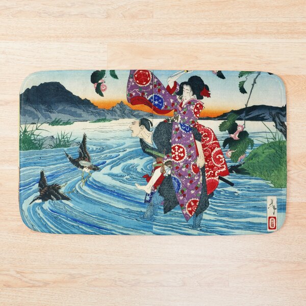 Item preview, Tsukioka Yoshitoshi - The Demon Omatsu Murders Shirosaburo in the Ford designed and sold by Hangastudio.