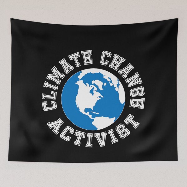 Item preview, climate change activist- white text designed and sold by gingerlouls.