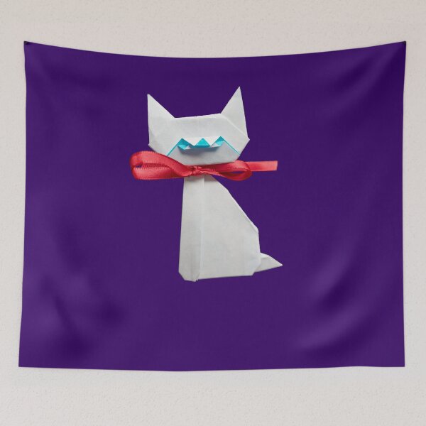 Item preview, Origami Cute White Cat Art of Paper Folding Passion Gift designed and sold by peter2art.