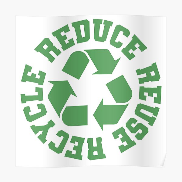 reduce reuse recycle Poster