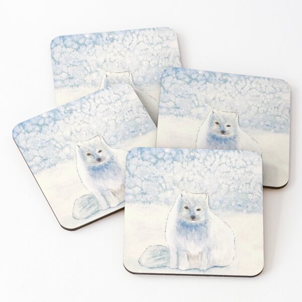 Item preview, Arctic Fox Christmas Card designed and sold by nicolesunart.