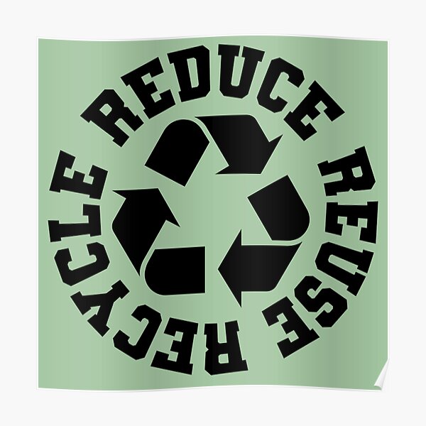 reduce reuse recycle Poster