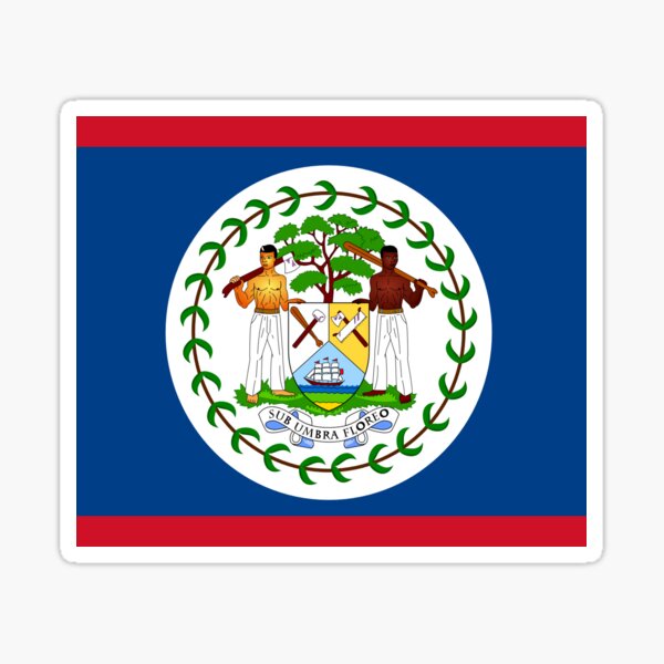 Item preview, Belize flag  designed and sold by flagshop.