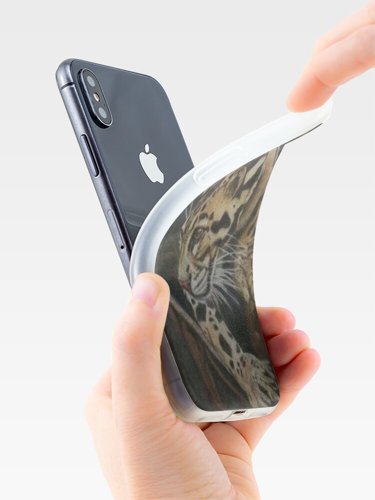 Alternate view of Focused - Clouded Leopard iPhone Case
