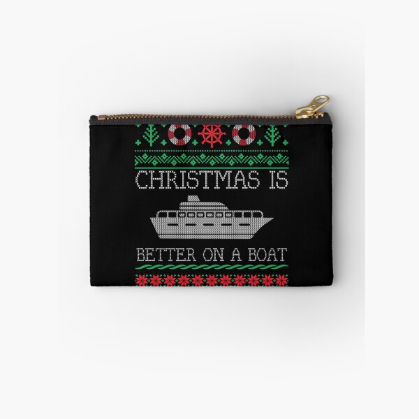 Item preview, Boating Christmas Is Better On Pontoon Boat Ugly Christmas Sweater designed and sold by mrsmitful.