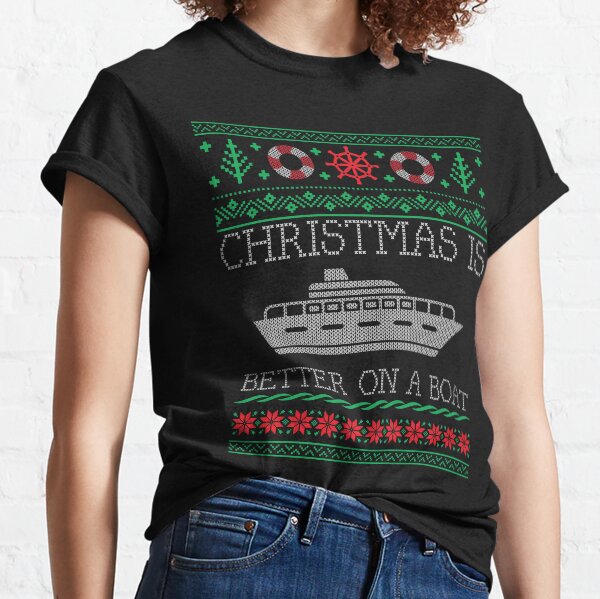 Item preview, Boating Christmas Is Better On Pontoon Boat Ugly Christmas Sweater designed and sold by mrsmitful.