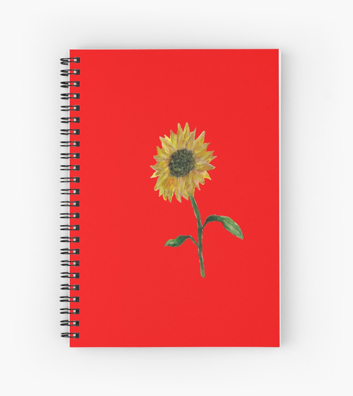 Hand-painted Sunflower notebook