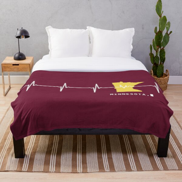 Heartbeat Minnesota Throw Blanket