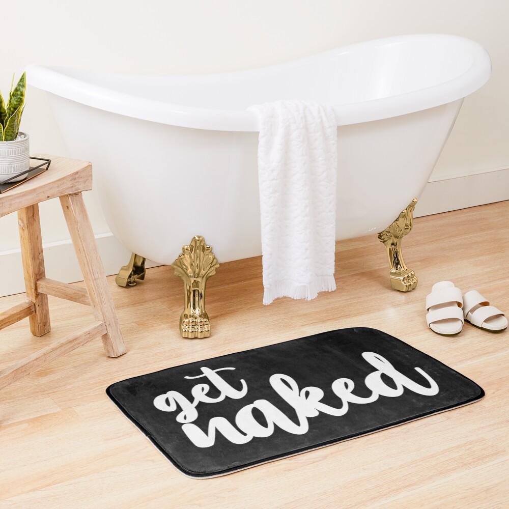 get naked Bath Mat