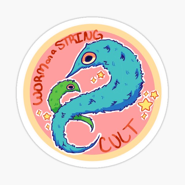 Vista previa del artículo con la obra «WormOnAStringCult», diseñado y vendido por EatWorms.