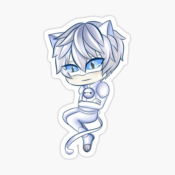 Chat Blanc Stickers Redbubble