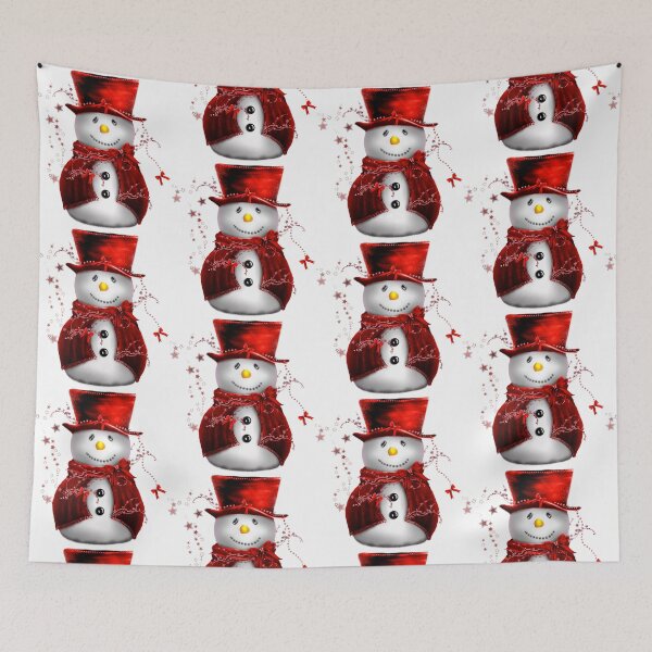 Item preview, Christmas Snowman in Red Velvet designed and sold by GraphicAllusion.