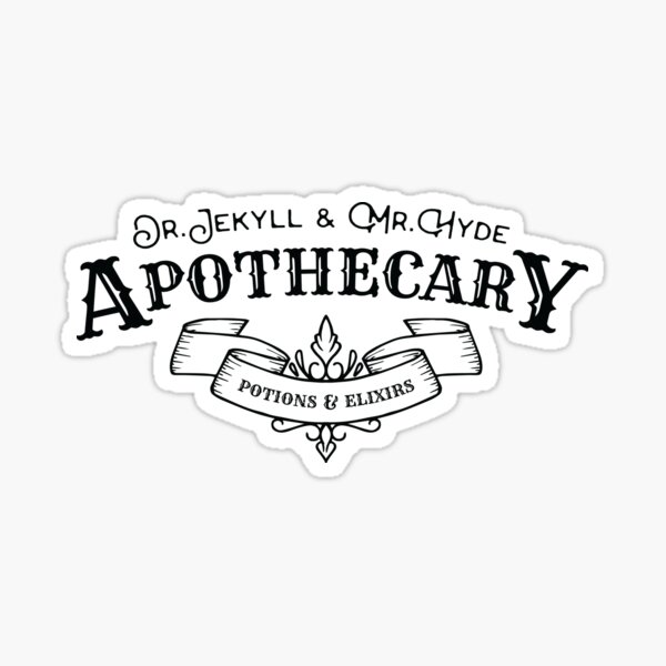Jekyll and Hyde Apothecary Sticker