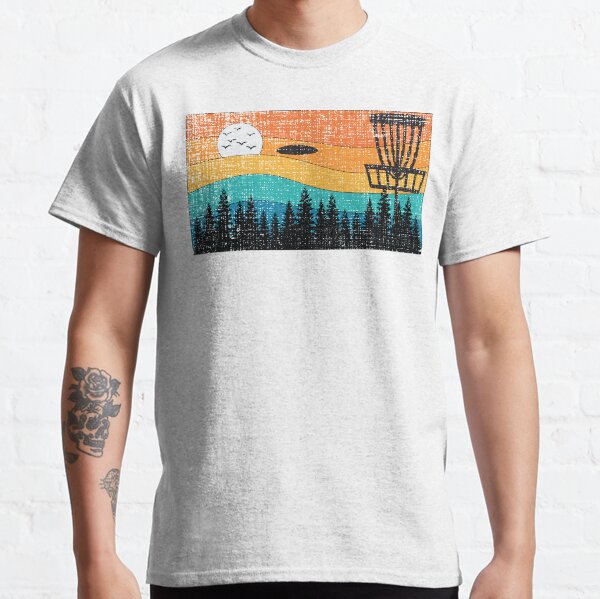 Vintage Retro Frisbee Disc Golf Frolf Stupid Tree Forest Classic T-Shirt