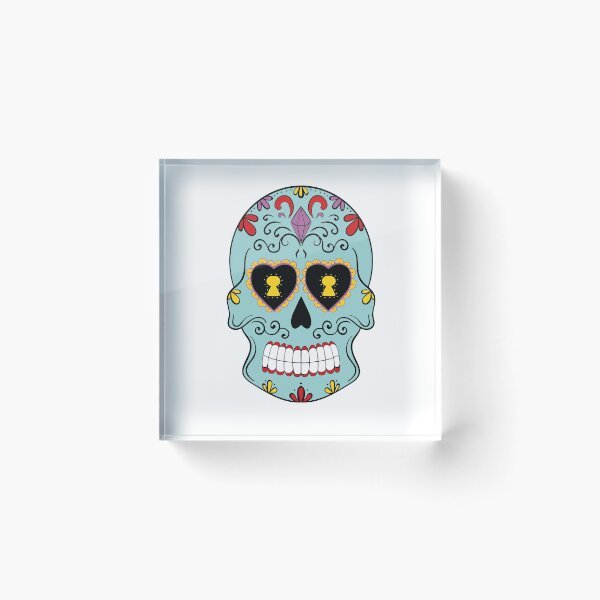 Item preview, sugar skull designed and sold by NellaRosa.
