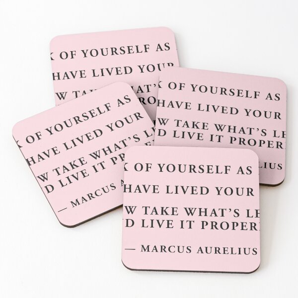 Item preview, Marcus Aurelius - "think of yourself as dead" designed and sold by QuoteSpirations.