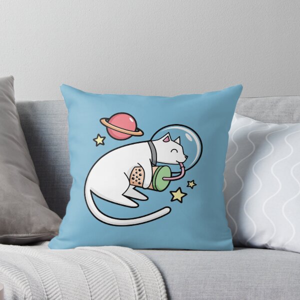 Item preview, Bubble Tea Cute Kawaii Space Cat designed and sold by BobaTeaMe.