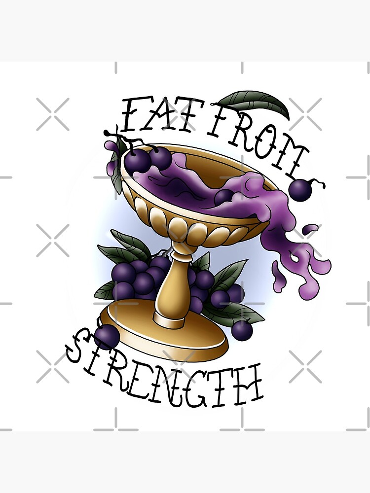 "‘Grow Fat from Strength"" Clock by Jocossie | Redbubble