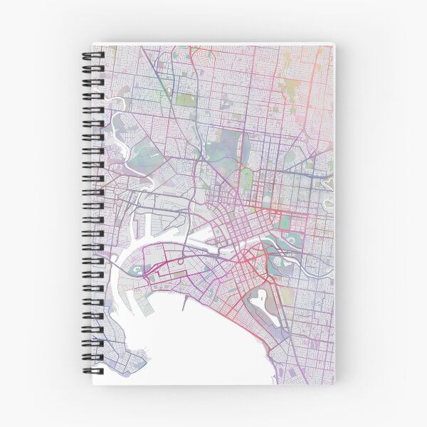 Item preview, Mapa de la ciudad de Melbourne, Australia designed and sold by TheRedFinch.