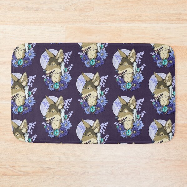 Item preview, Anubis Moon Jackal with Cactus Blooms designed and sold by cybercat.