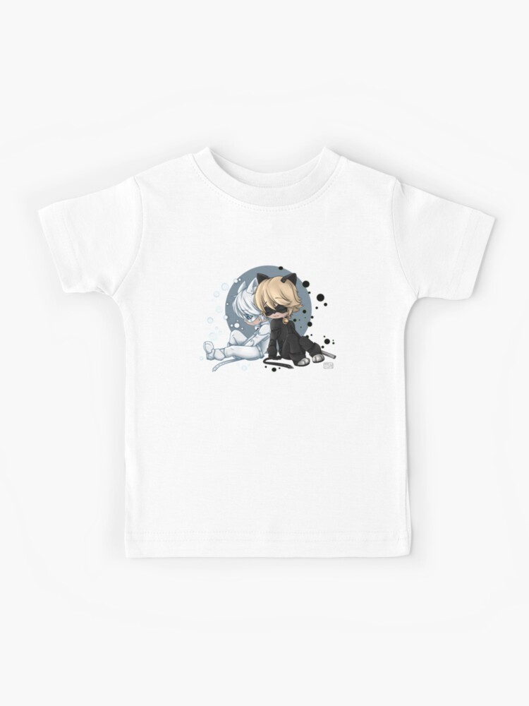 Chat Blanc Chat Noir Kids T Shirt By Artbyteesa Redbubble