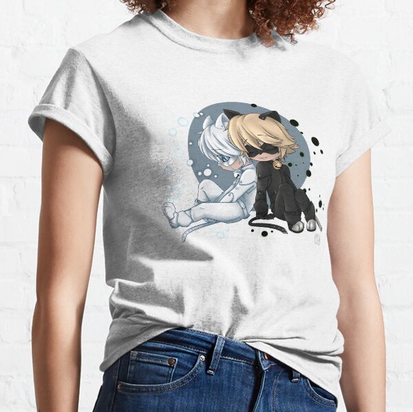 Chat Blanc / Chat Noir Camiseta clásica