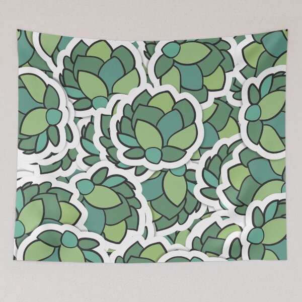 Item preview, Succulent pattern  designed and sold by jellyrelish.