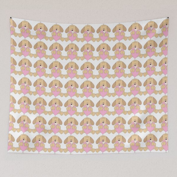 Item preview, Puppy Love Free Hugs print on kids apparel, pet blankets, socks, gifts. designed and sold by lduke47.