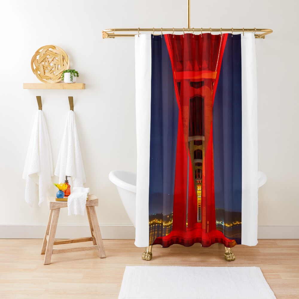 Red Tasman Shower Curtain