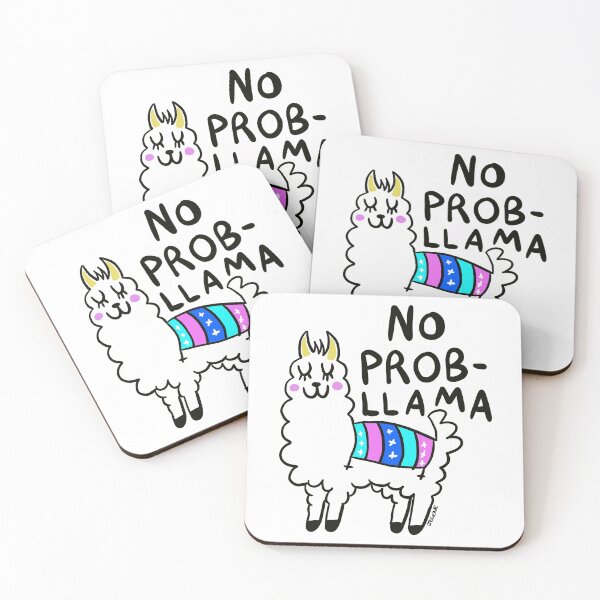 Item preview, No Problem No Prob-Llama Funny Llama Meme by Jelene designed and sold by Jelene.