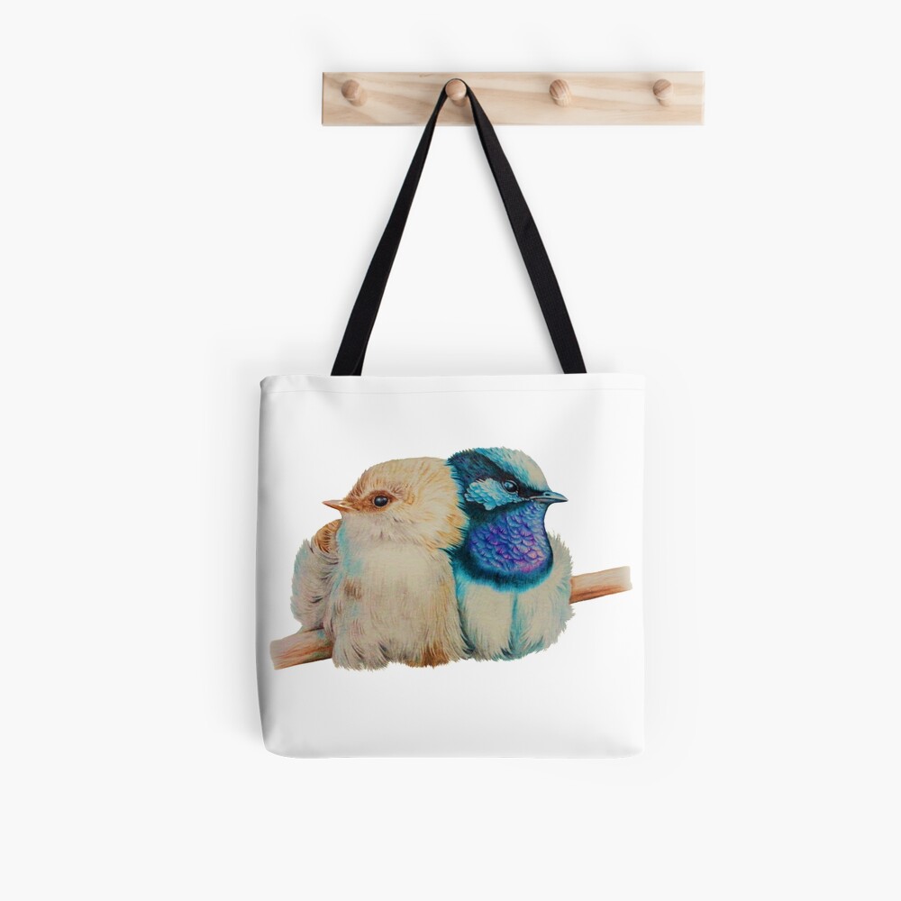 Superb Blue Fairy-wrens Tote Bag