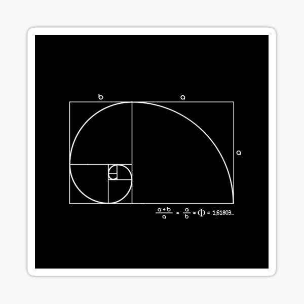 Vista previa del artículo con la obra «Proporción áurea de Fibonacci», diseñado y vendido por maryedenoa.