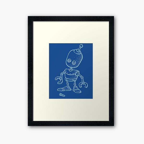 Little Robot Design Framed Art Print