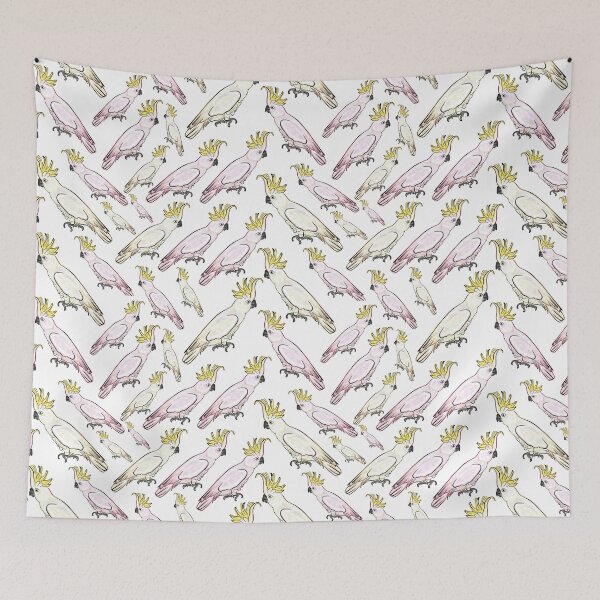 Item preview, Cockatoo Pattern - Australian Native Birds designed and sold by Annalee Beer.