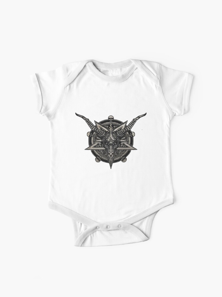666 Baphomet Baby One Piece For Sale By Shayneofthedead Redbubble