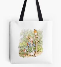 Peter Rabbit Steals Carrots Tote Bag