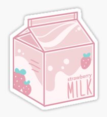 strawberry milk Sticker