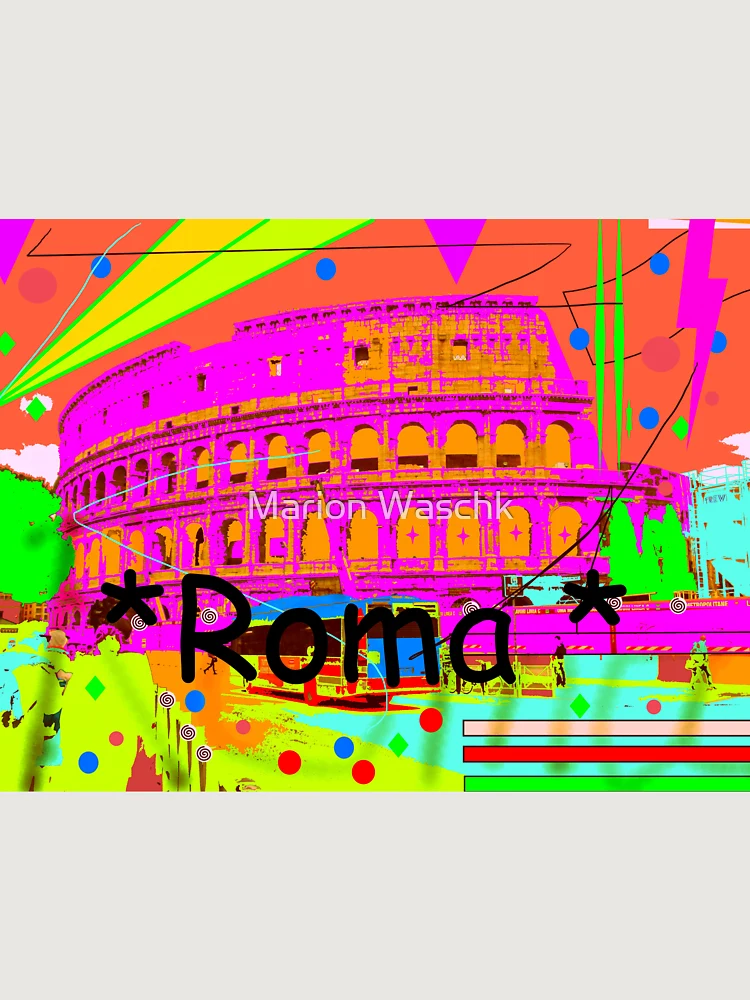 Aperçu 6 sur 6. Sweat à capuche oversize premium avec l'œuvre Colisée Rome - Rome - Rome créée et vendue par Marion Waschk.