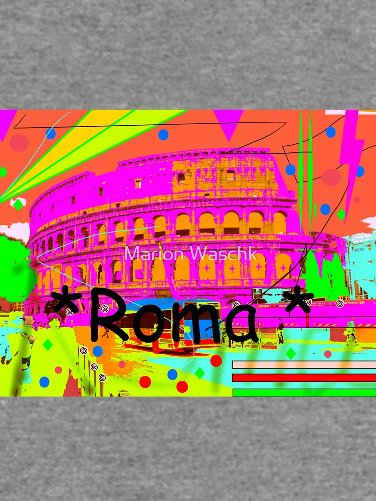 Aperçu 6 sur 6. Sweatshirt léger avec l'œuvre Colisée Rome - Rome - Rome créée et vendue par Marion Waschk.